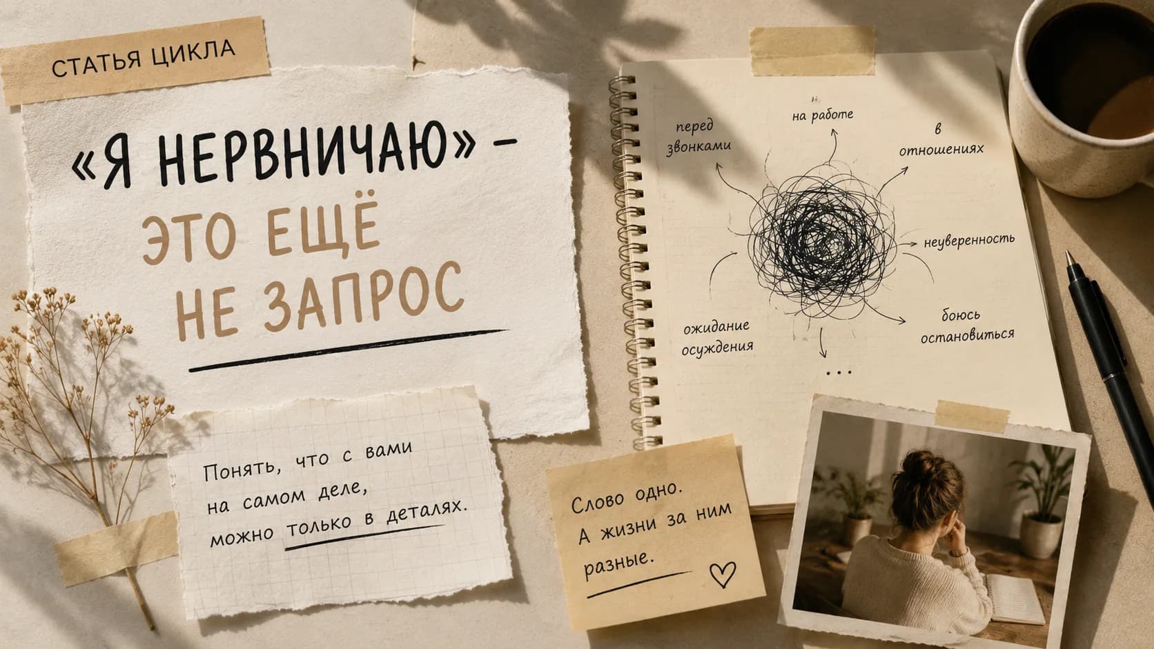 «Я нервничаю» — это ещё не запрос