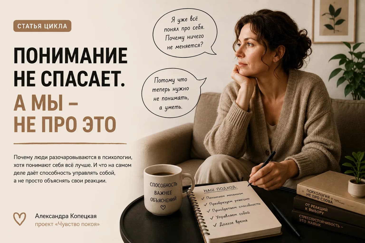 Мы тоже не верим, что понимание спасает