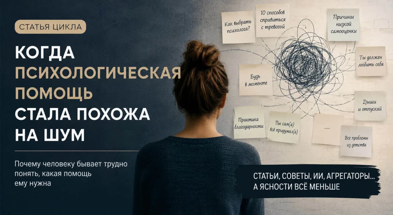 Когда психологическая помощь стала похожа на шум