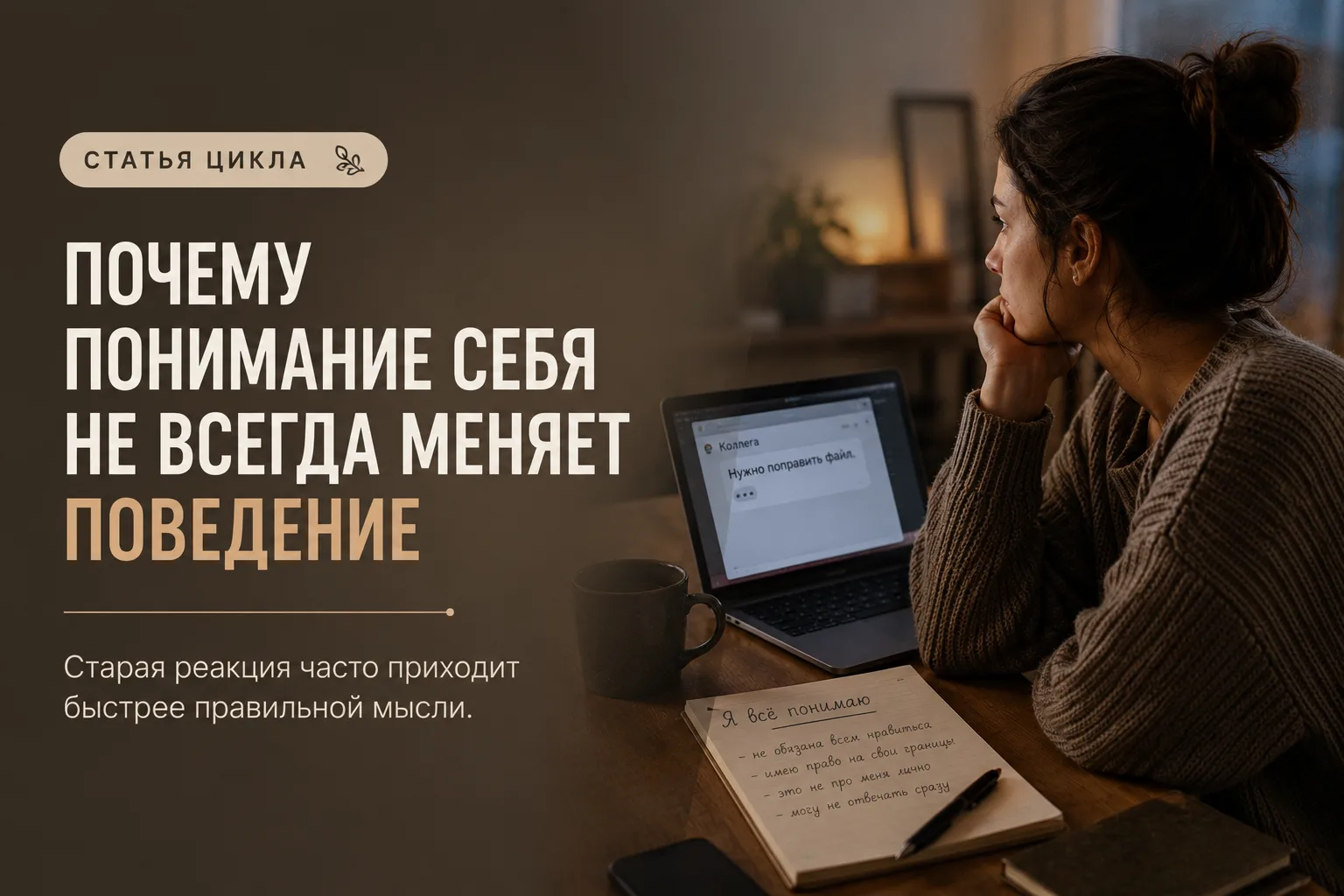 Почему понимание себя не всегда меняет поведение