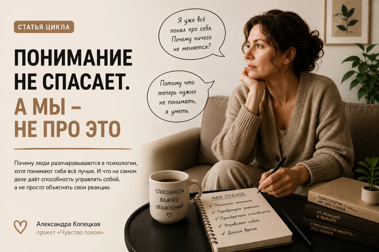 Мы тоже не верим, что понимание спасает
